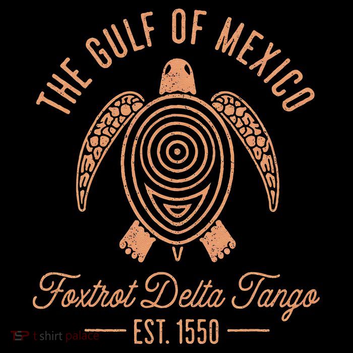 Gulf Of Mexico Foxtrots Deltas Tangos Gulf Of Mexico Turtle Tall T-Shirt