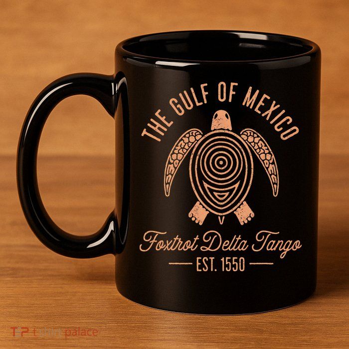 Gulf Of Mexico Foxtrots Deltas Tangos Gulf Of Mexico Turtle 11oz C Handle Ceramic Mug