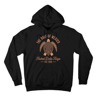 Gulf Of Mexico Foxtrots Deltas Tangos Gulf Of Mexico Turtle Tall Hoodie