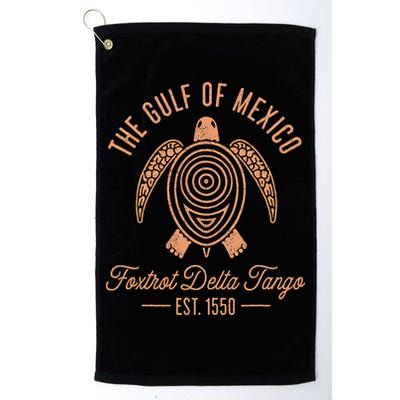 Gulf Of Mexico Foxtrots Deltas Tangos Gulf Of Mexico Turtle Golf Towel