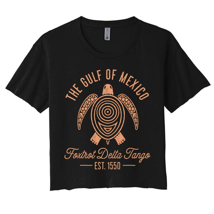 Gulf Of Mexico Foxtrots Deltas Tangos Gulf Of Mexico Turtle Crop Top