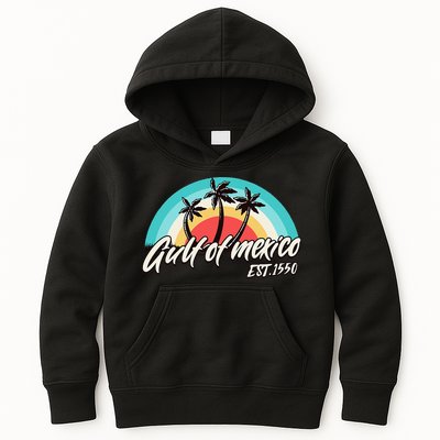 Gulf Of Mexico Est 1550 Kids Hoodie