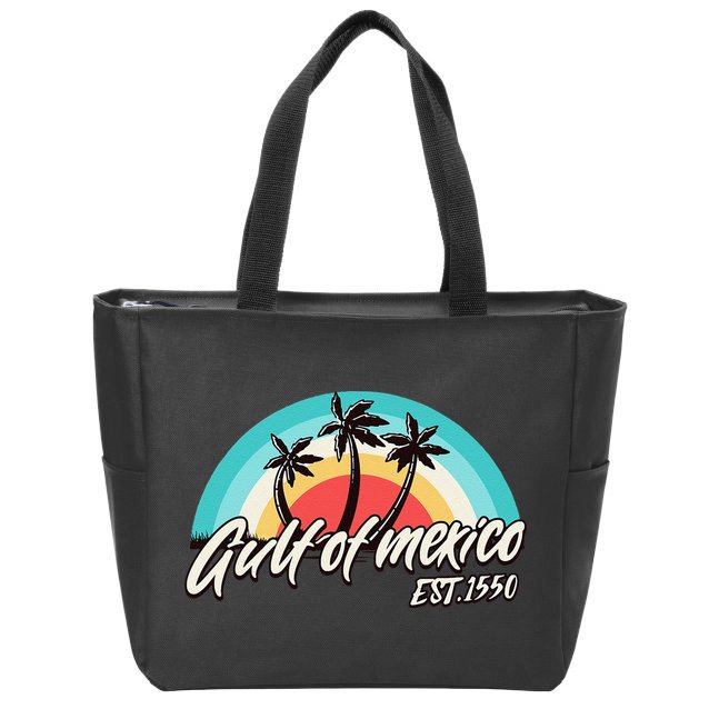 Gulf Of Mexico Est 1550 Zip Tote Bag