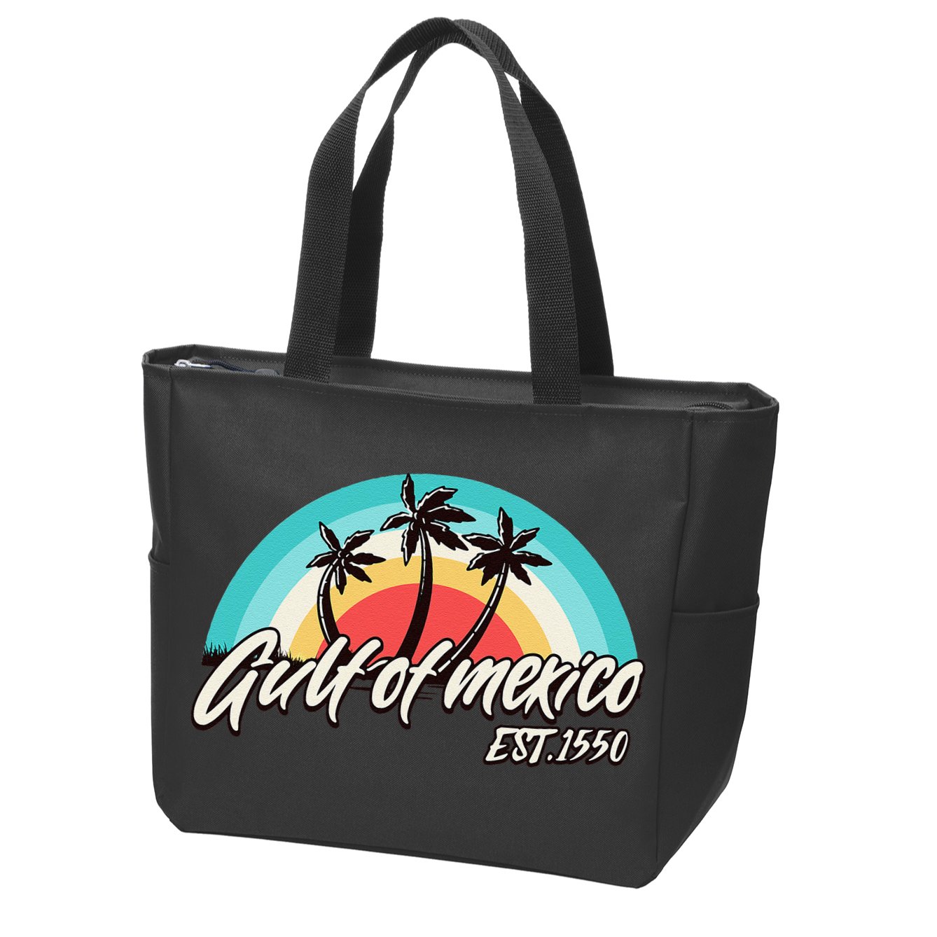Gulf Of Mexico Est 1550 Zip Tote Bag