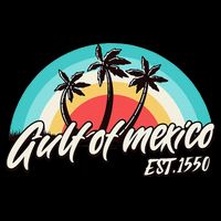 Gulf Of Mexico Est 1550 Zip Tote Bag