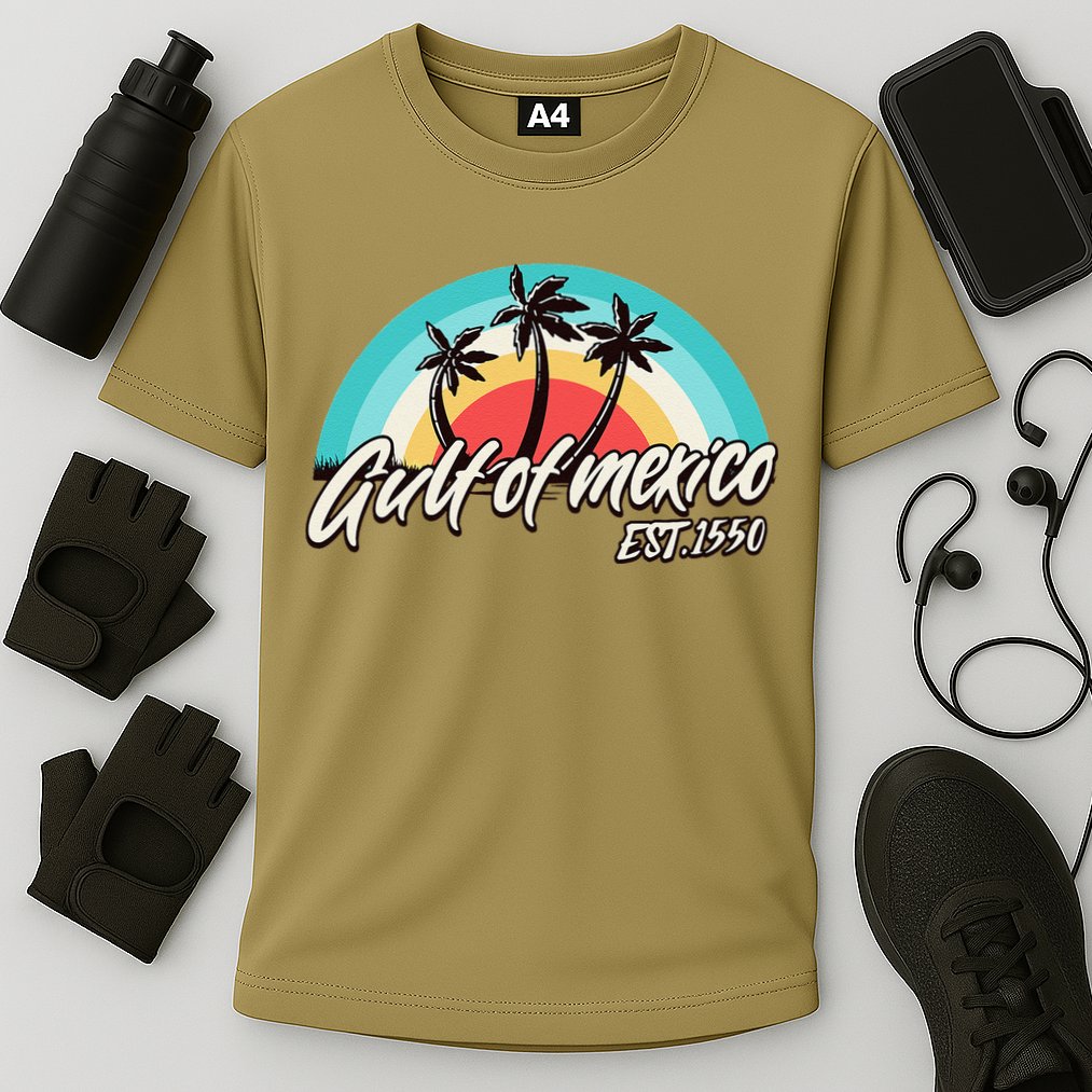 Gulf Of Mexico Est 1550 Cooling Performance Crew T-Shirt
