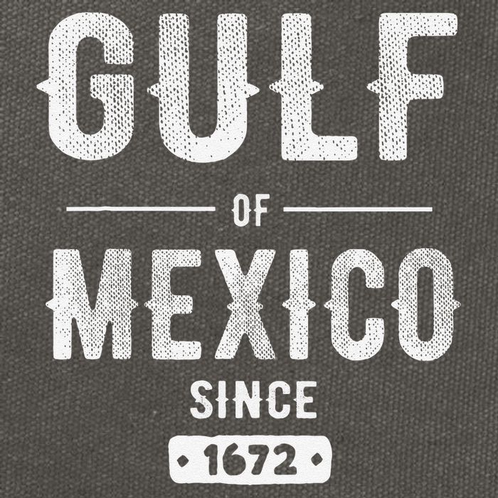 Gulf Of Mexico Since 1672 Cotton Canvas Backpack