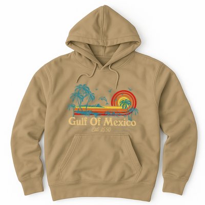 Gulf Of Mexico Est 1550 Retro Vintage Beach Gulf Of Mexico .Png Hoodie