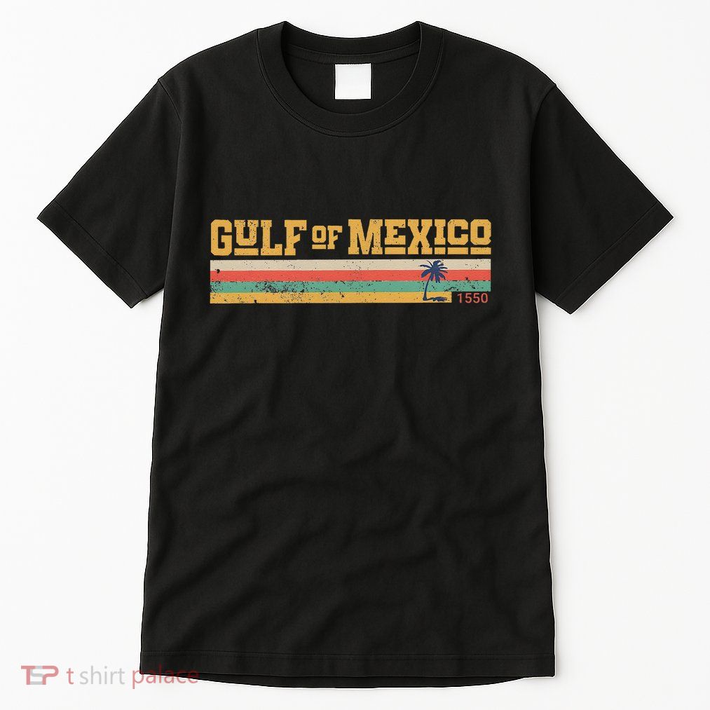 Gulf Of Mexico Since 1550 Retro Vintage Beach Gulf Of Mexico .Png Tall T-Shirt