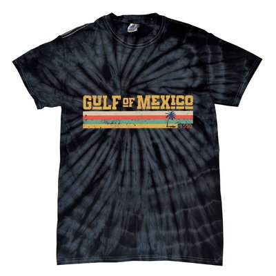 Gulf Of Mexico Since 1550 Retro Vintage Beach Gulf Of Mexico .Png Tie-Dye T-Shirt