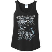 Grumpy Old Man Stuck Between Idk Idc And Idgaf Ladies Essential Tank