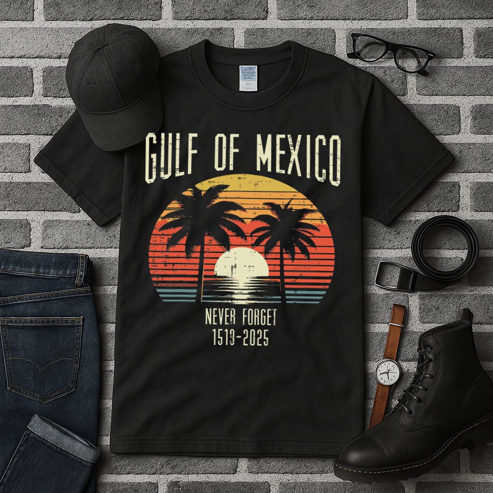 Gulf Of Mexico Never Forget 1519 2025 Gulfo De Mexican Tall T-Shirt