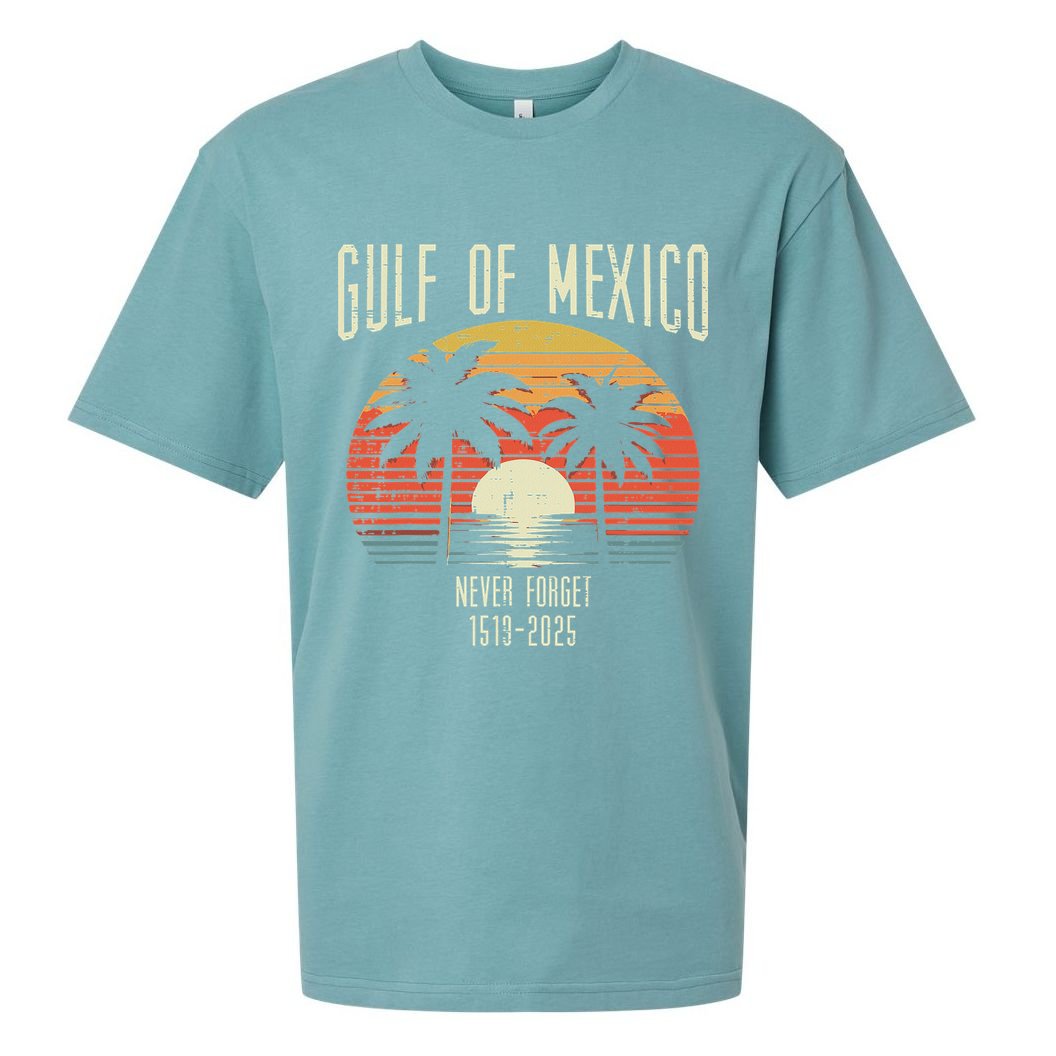Gulf Of Mexico Never Forget 1519 2025 Gulfo De Mexican Sueded Cloud Jersey T-Shirt