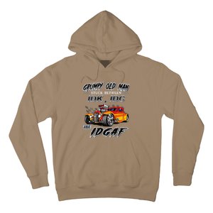 Grumpy Old Man Stuck Between Hot Rods Hoodie