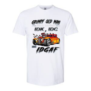 Grumpy Old Man Stuck Between Hot Rods Softstyle CVC T-Shirt