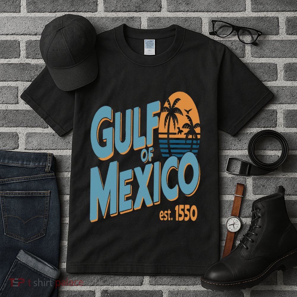 Gulf Of Mexico Retro Beach Sunset Vintage Travel Souvenir Tall T-Shirt