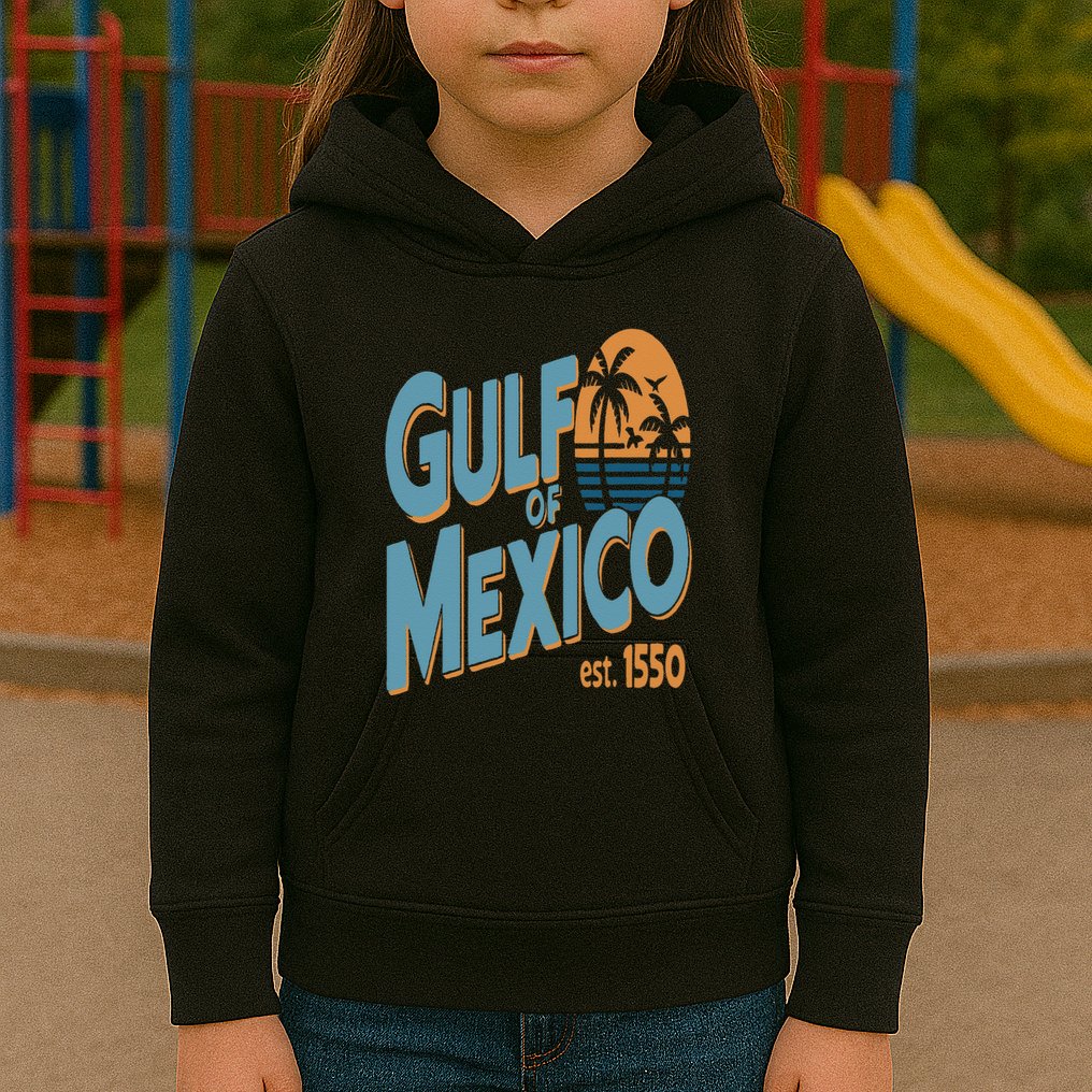 Gulf Of Mexico Retro Beach Sunset Vintage Travel Souvenir Kids Hoodie