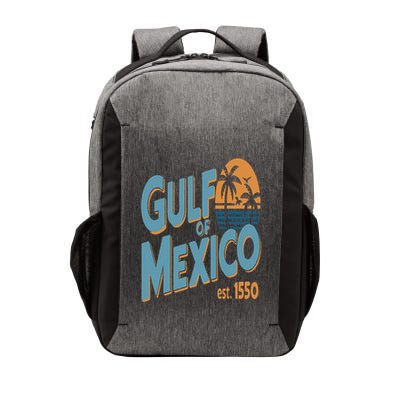 Gulf Of Mexico Retro Beach Sunset Vintage Travel Souvenir Vector Backpack