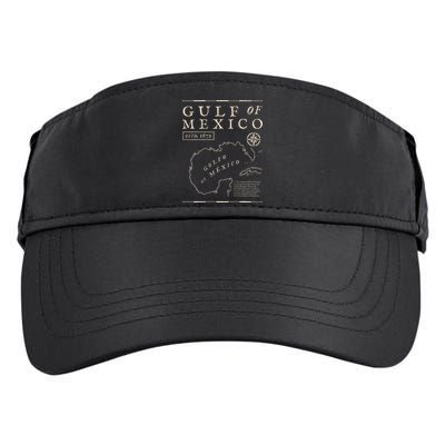 Gulf Of Mexico 1672 Historic Map De MéXico Adult Drive Performance Visor