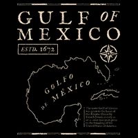 Gulf Of Mexico 1672 Historic Map De MéXico Drawstring Bag