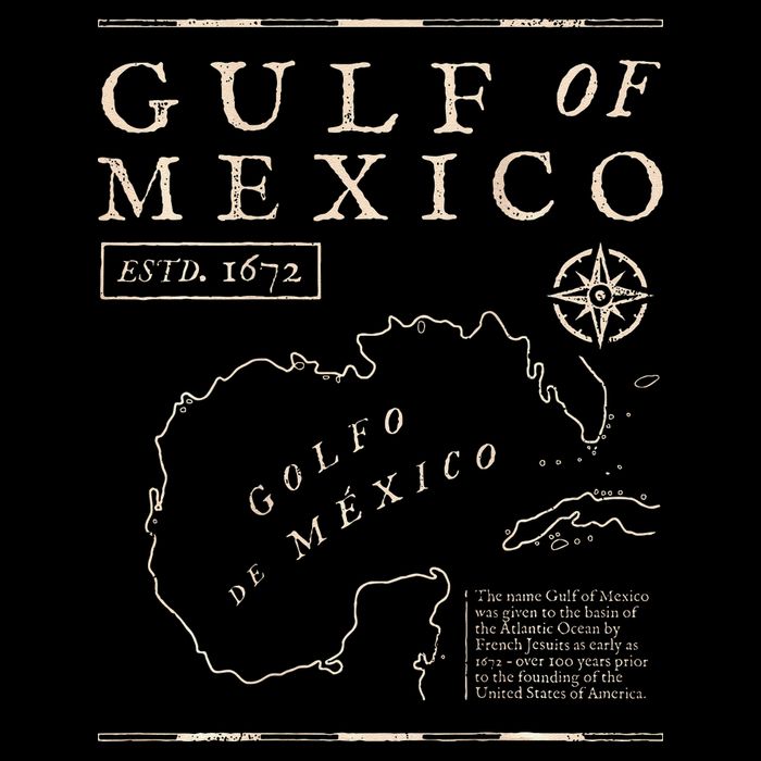 Gulf Of Mexico 1672 Historic Map De MéXico Drawstring Bag