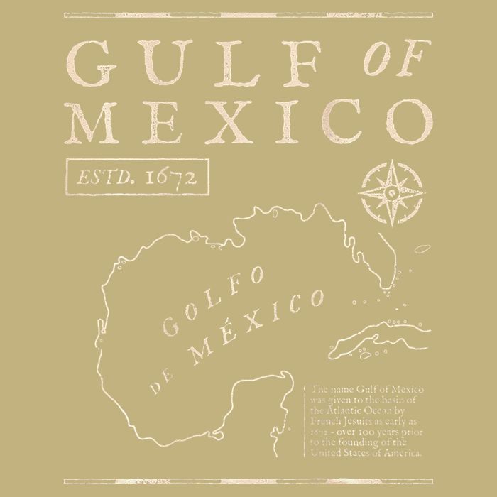 Gulf Of Mexico 1672 Historic Map De MéXico Cooling Performance Crew T-Shirt