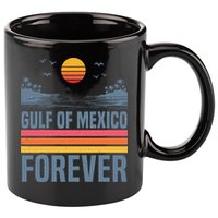 Gulf Of Mexico Since 1672 Retro Beach Gulf Of Mexico Forever 11oz C Handle Ceramic Mug