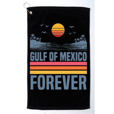 Gulf Of Mexico Since 1672 Retro Beach Gulf Of Mexico Forever Golf Towel