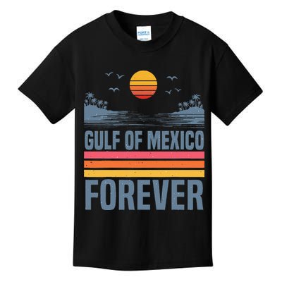Gulf Of Mexico Since 1672 Retro Beach Gulf Of Mexico Forever Kids T-Shirt