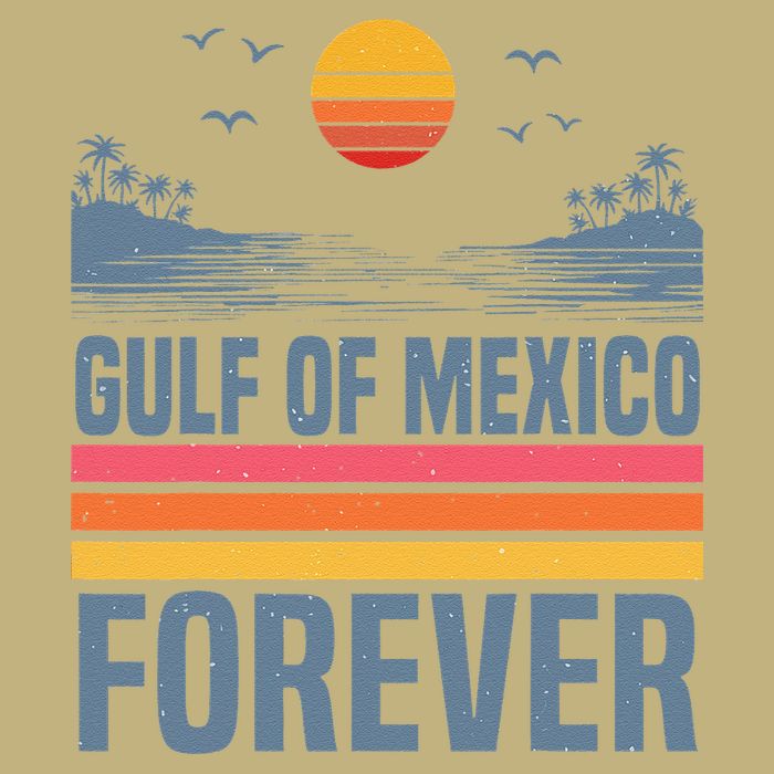 Gulf Of Mexico Since 1672 Retro Beach Gulf Of Mexico Forever Cooling Performance Crew T-Shirt