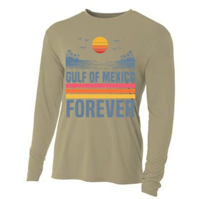 Gulf Of Mexico Since 1672 Retro Beach Gulf Of Mexico Forever Cooling Performance Long Sleeve Crew