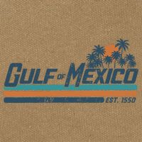 Gulf Of Mexico Est 1550 Cotton Canvas Backpack