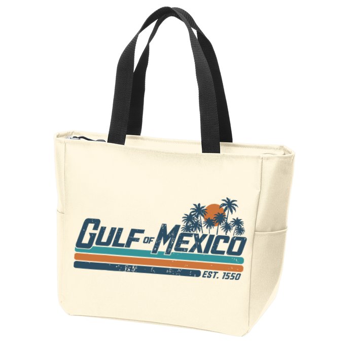 Gulf Of Mexico Est 1550 Zip Tote Bag