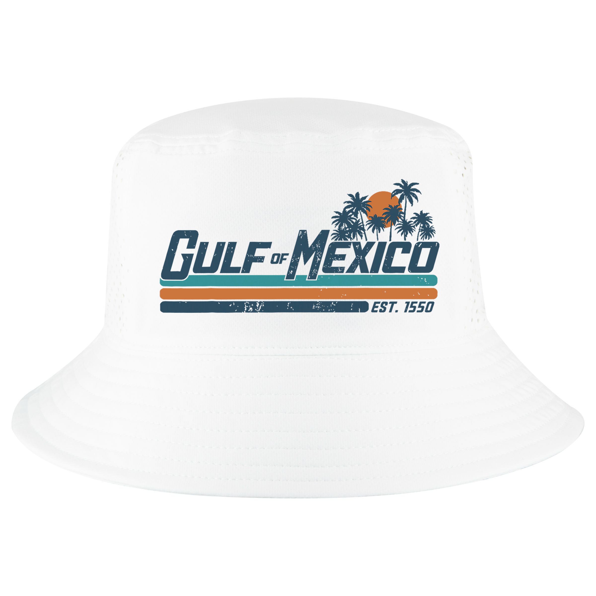 Gulf Of Mexico Est 1550 Cool Comfort Performance Bucket Hat