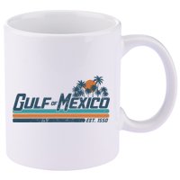 Gulf Of Mexico Est 1550 11oz C Handle Ceramic Mug