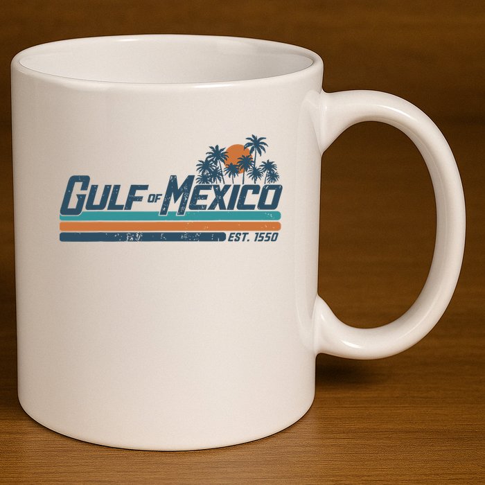 Gulf Of Mexico Est 1550 11oz C Handle Ceramic Mug