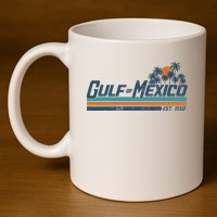 Gulf Of Mexico Est 1550 11oz C Handle Ceramic Mug