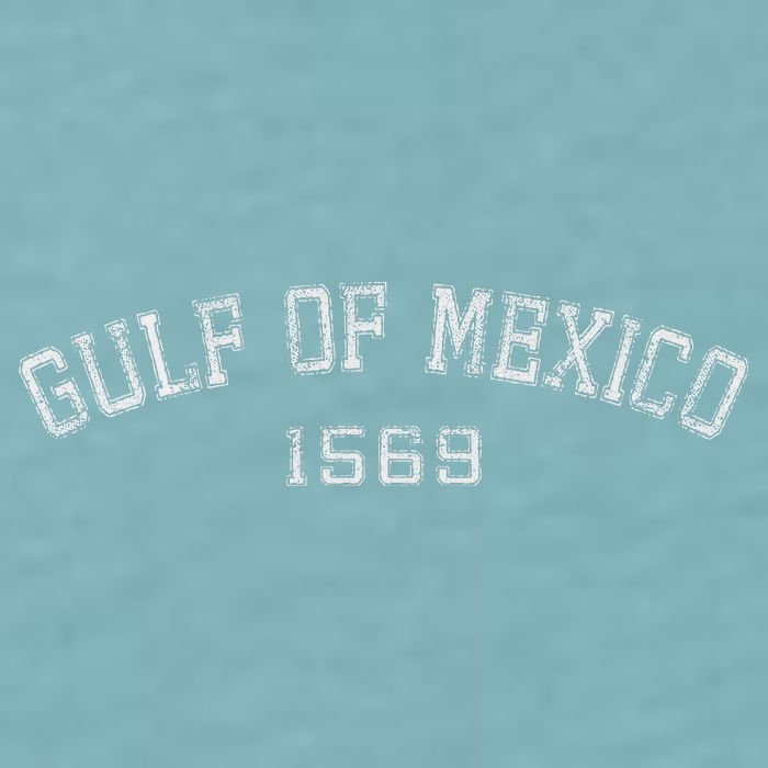 Gulf Of Mexico 1569 Historic Map Sueded Cloud Jersey T-Shirt