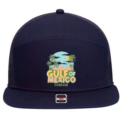 Gulf Of Mexico Forever 7 Panel Mesh Trucker Snapback Hat