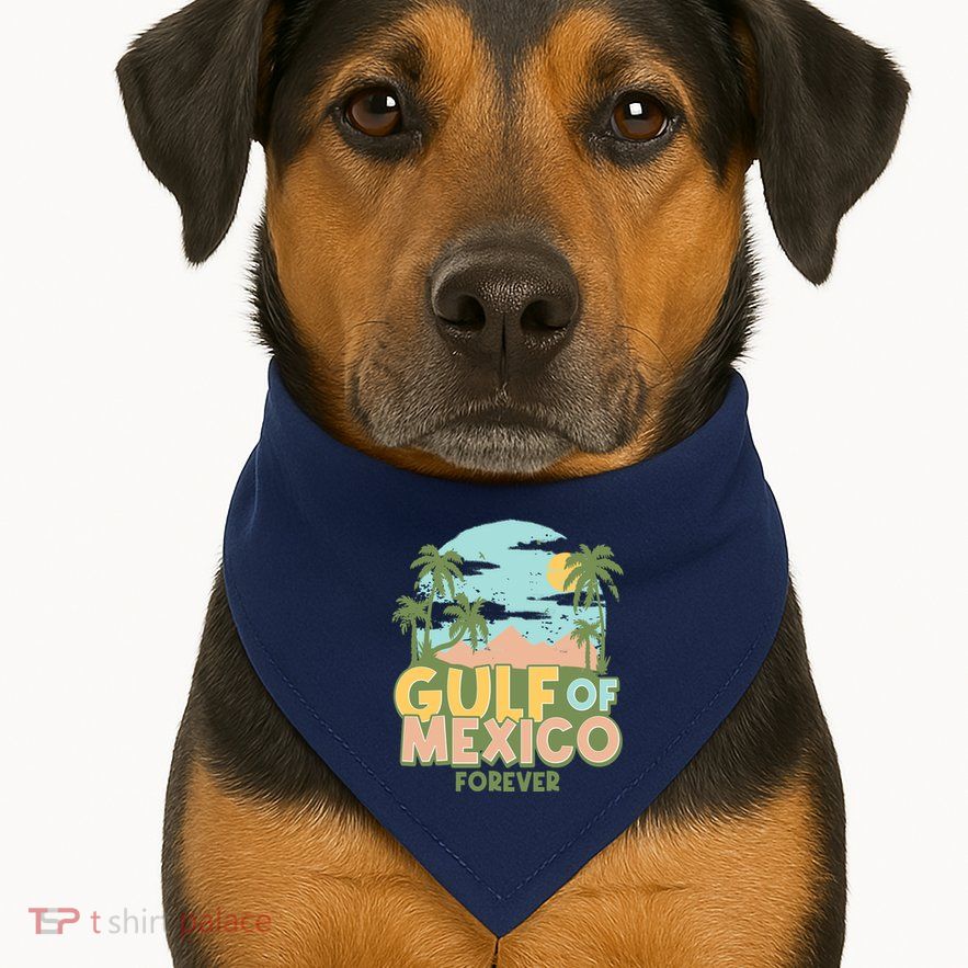 Gulf Of Mexico Forever USA-Made Doggie Bandana