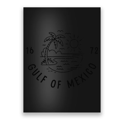Gulf Of Mexico Est 1672 American Historical Geography Poster