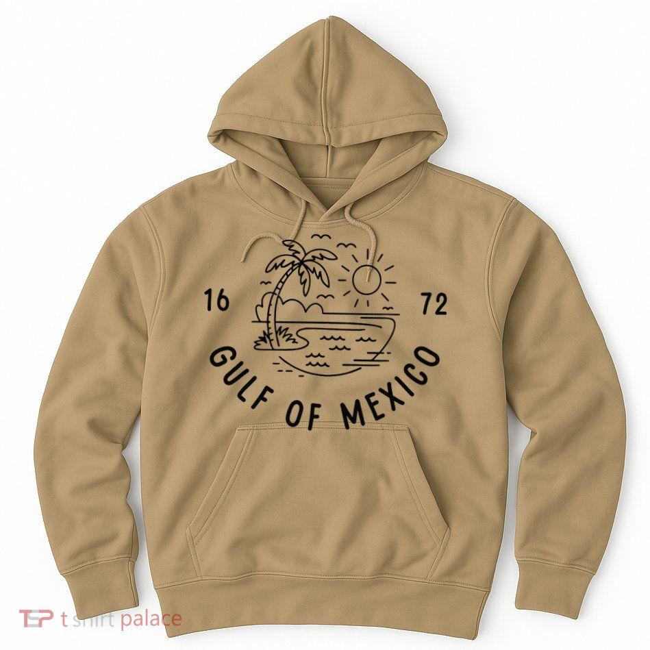 Gulf Of Mexico Est 1672 American Historical Geography Hoodie