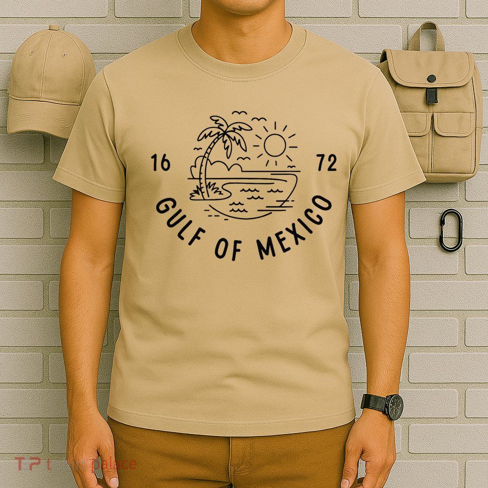 Gulf Of Mexico Est 1672 American Historical Geography T-Shirt
