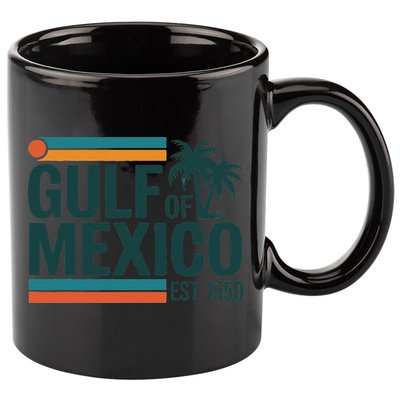 Gulf Of Mexico Est 1550 Retro Vintage Beach Gulf Of Mexico 11oz C Handle Ceramic Mug