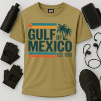 Gulf Of Mexico Est 1550 Retro Vintage Beach Gulf Of Mexico Performance Shirt
