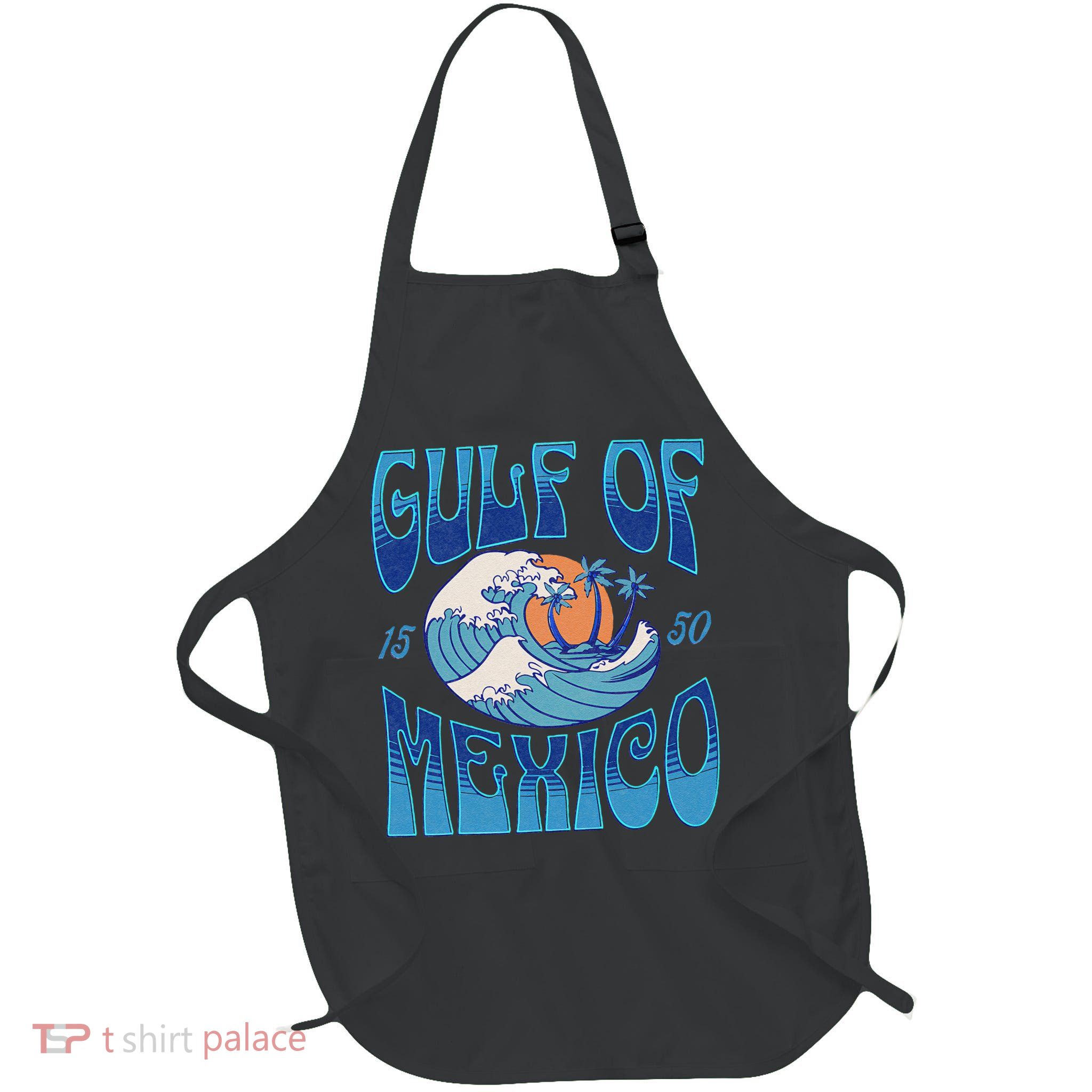 Gulf Of Mexico Est 1550 Retro Vintage Beach Apron