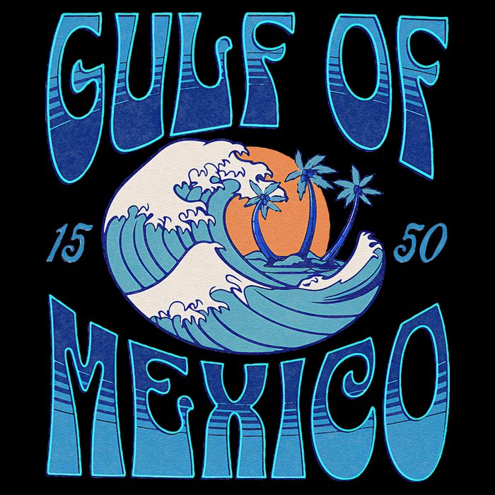 Gulf Of Mexico Est 1550 Retro Vintage Beach Backpack