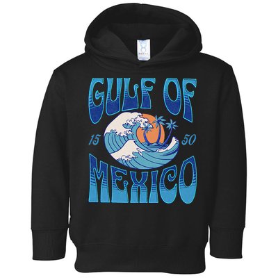 Gulf Of Mexico Est 1550 Retro Vintage Beach Toddler Hoodie