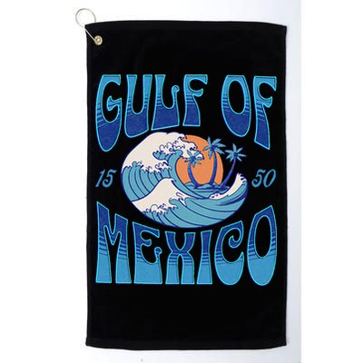 Gulf Of Mexico Est 1550 Retro Vintage Beach Golf Towel
