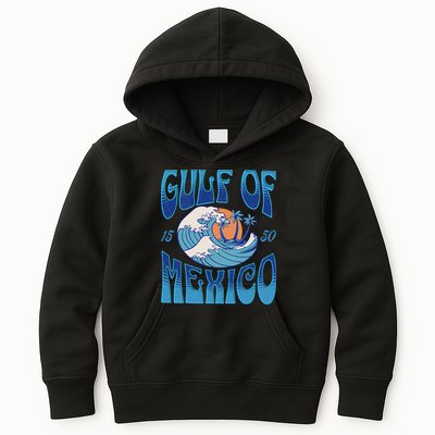 Gulf Of Mexico Est 1550 Retro Vintage Beach Kids Hoodie